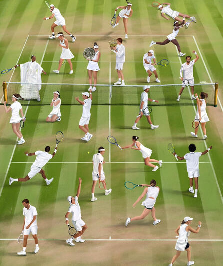 Wimbledon “day by day” series