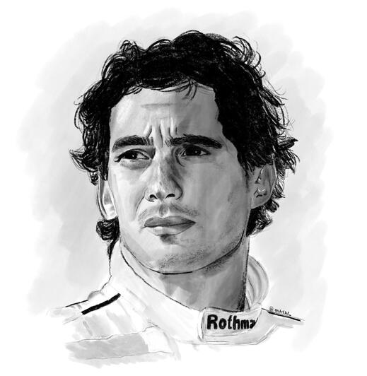Ayrton Senna portrait