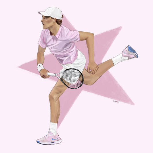 "pinknik" Jannik Sinner